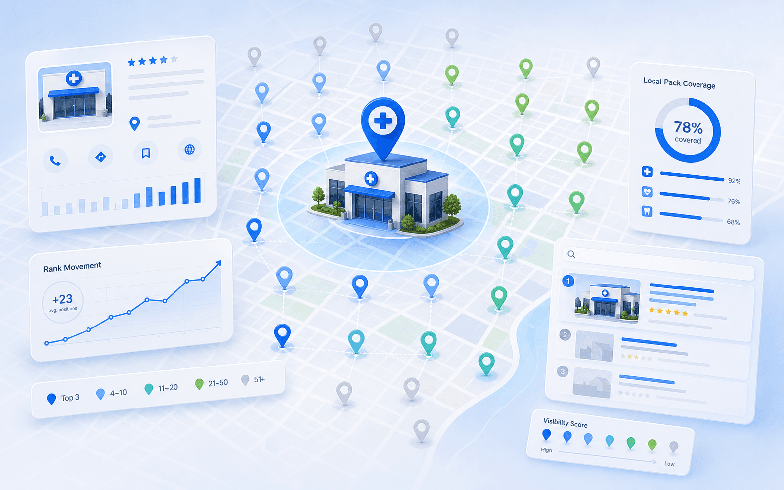 How Local Ranking Grids Work for Clinics